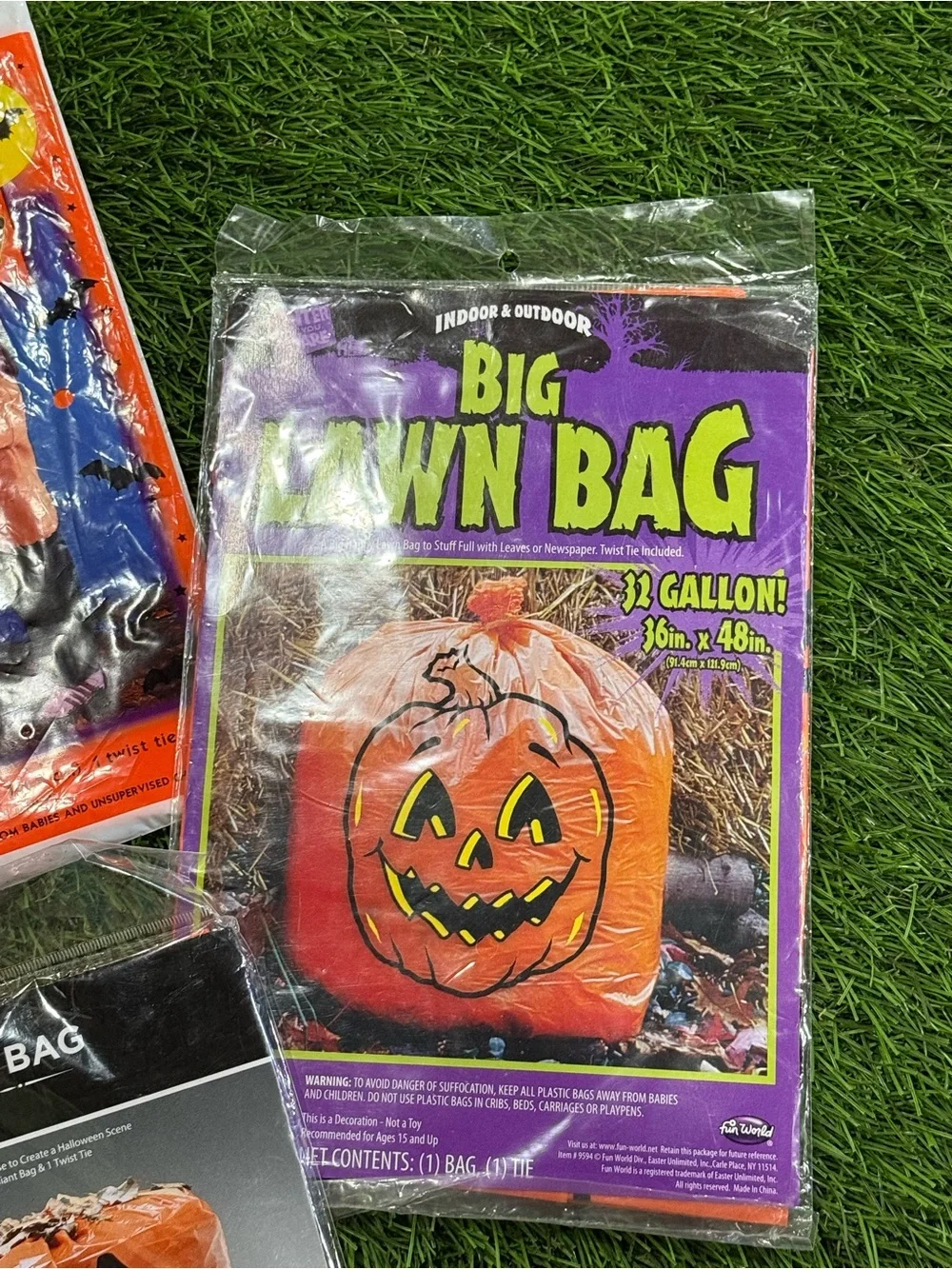 Lawn Leaf Bags - Halloween Theme - Large Lot